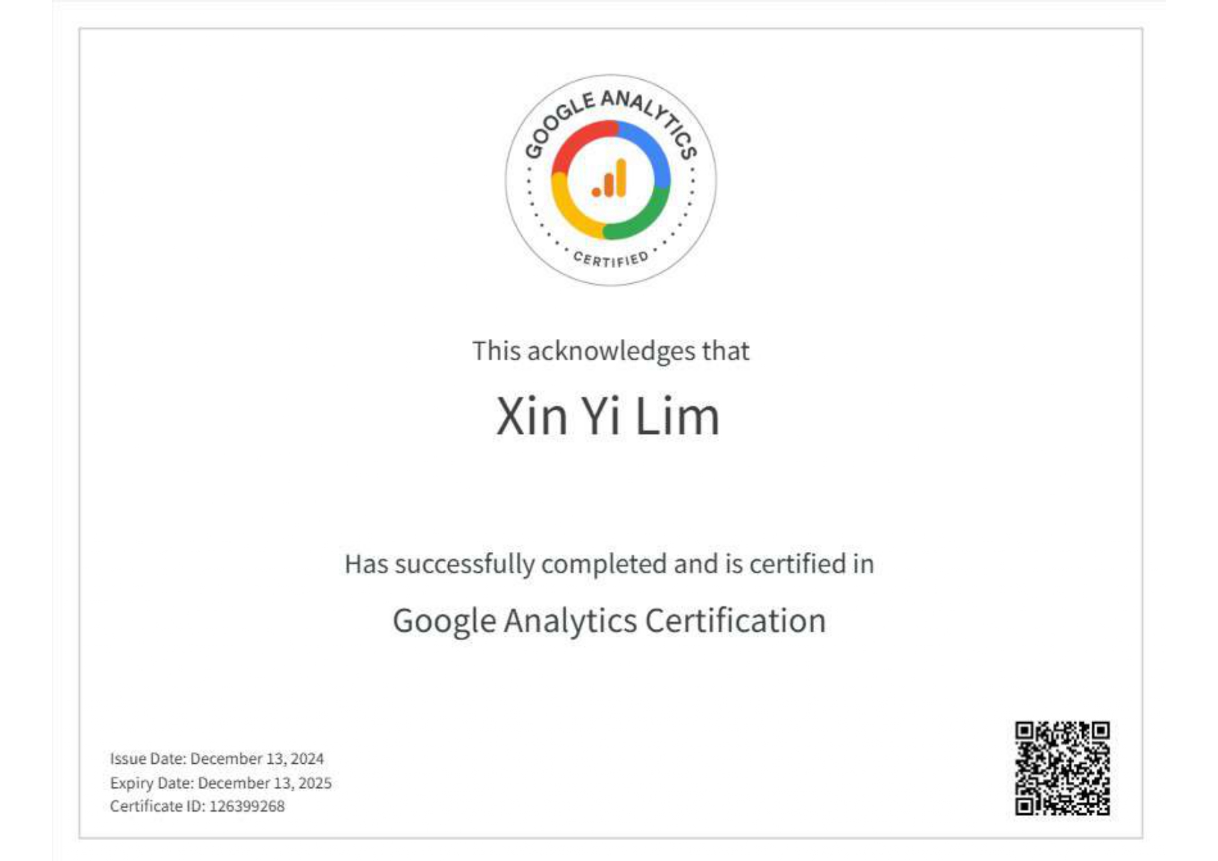 Google Analytics Certified